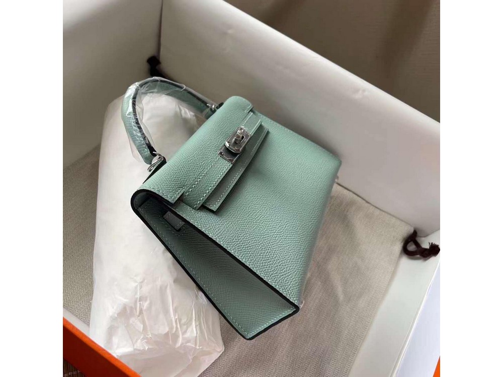 HERMES KELLY LİGHT BLUE - Luxury Bags