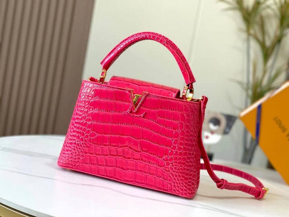 Louis Vuitton bag Capucines Pink Crocodile Leather | 3D model
