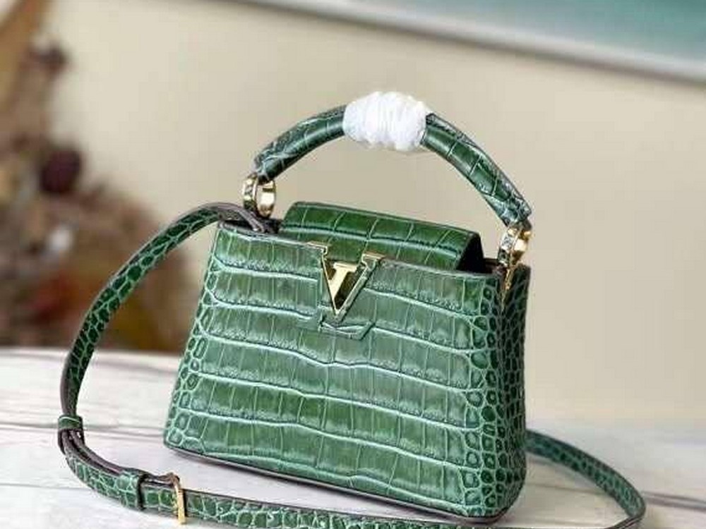 Louis Vuitton Capucines Crocodile Green - Luxury Bags